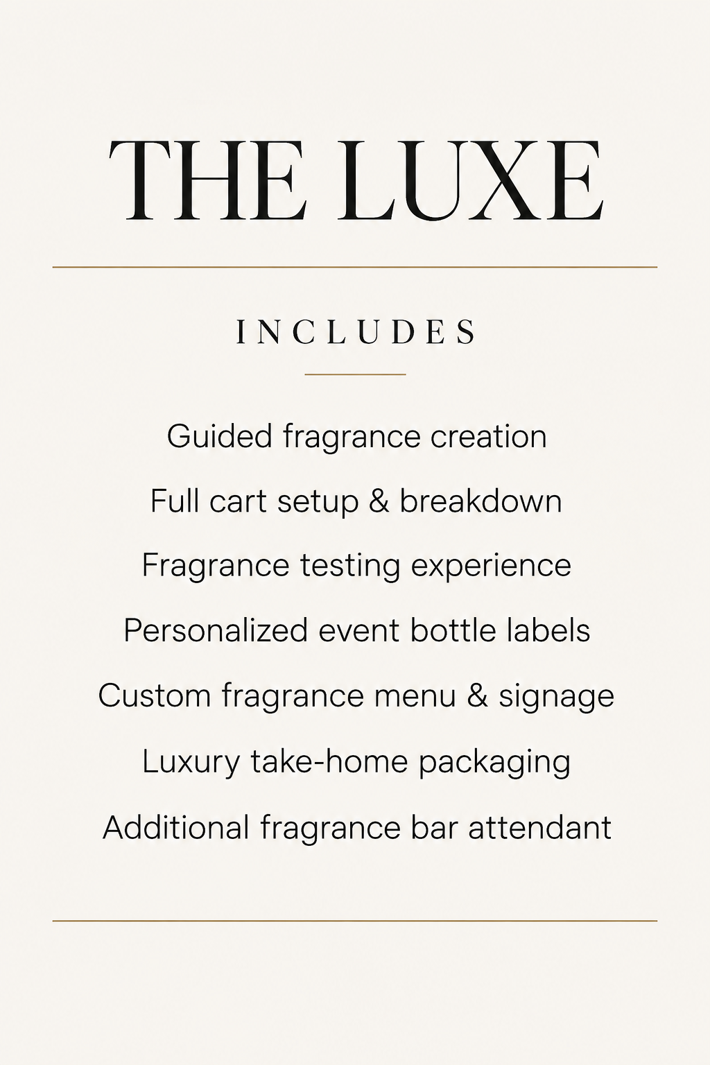 CUSTOM FRAGRANCE  EXPERIENCE