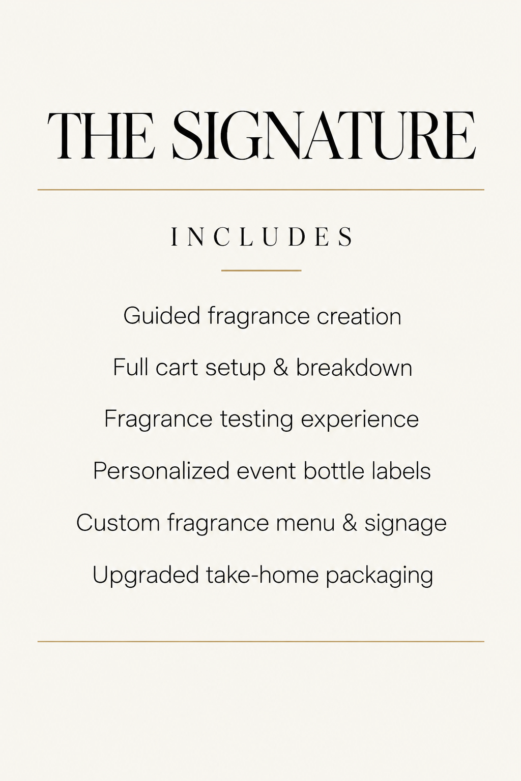 CUSTOM FRAGRANCE  EXPERIENCE